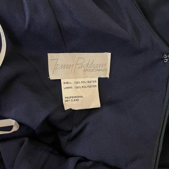 Jenny Packham Bridesmaids Dress Chiffon Shirred V-neck 3/4 Sleeve Formal… - Picture 4 of 11